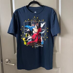 Disney Dark Blue Sorcerer Mickey Graphic Tee